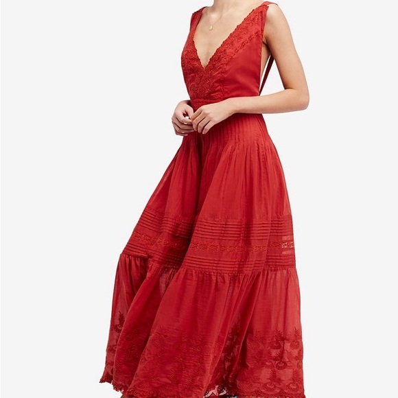 Free People Lace Wide Leg Jumpsuit - Picture 2 of 6